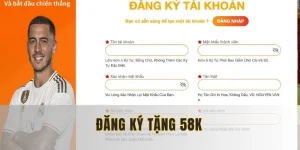 đăng ký tặng 58k