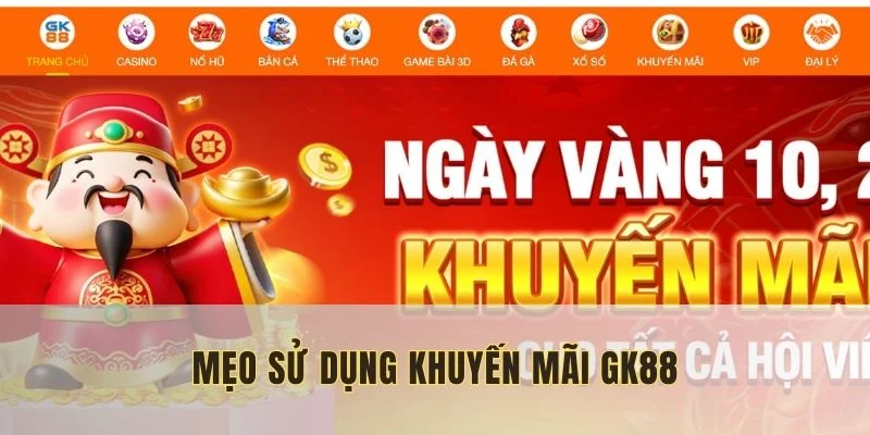 Khuyến mãi liên tục tại trang chủ GK88