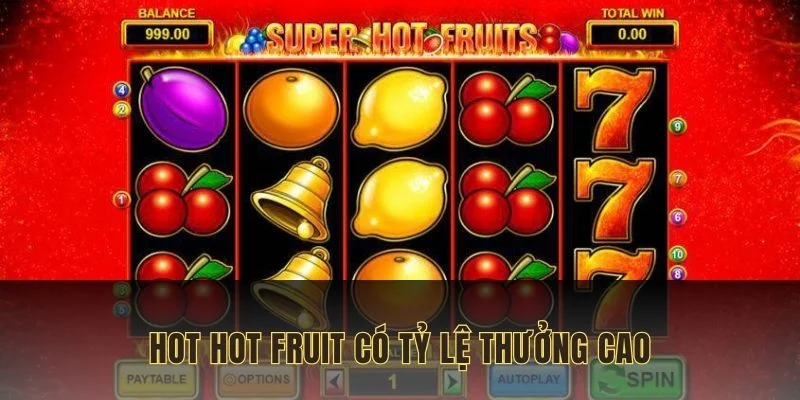 Hot Hot Fruit có tính năng nổ hủ liên tiếp nhiều vòng